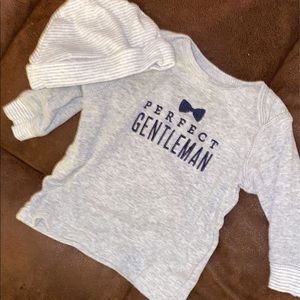 Perfect gentleman hat and shirt